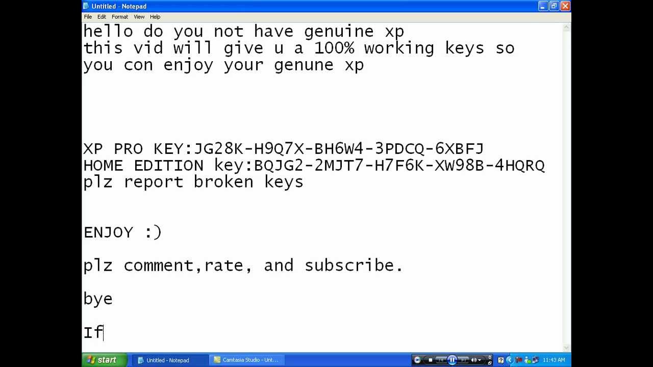 Windows Xp Serial Key Yvgkq